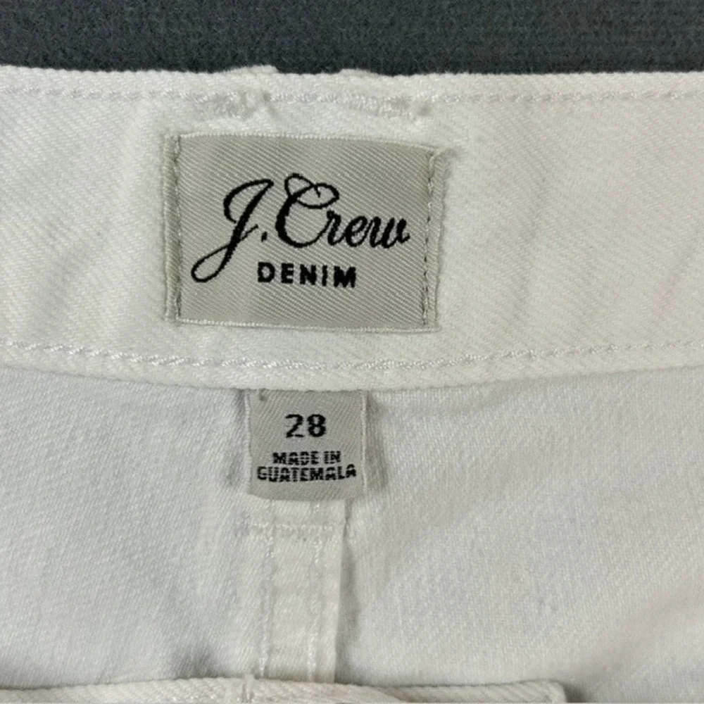 J. Crew Denim White Slouchy Boyfriend Jeans Stretch 28 Size 6
